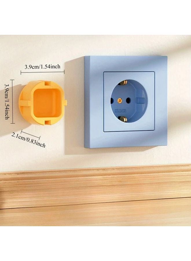 4pcs Purple Owl Design Childproof Socket Covers European Standard Dustproof Safety Caps - Image 4