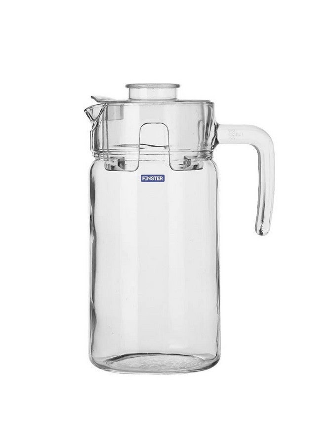 FINSTER Premium Juice and Water Glass Jug Pitcher with Lid, 1 Pcs, 1.8-Liter, Iced Tea Pitcher Water Jug Hot Cold Water, Milk and Juice Beverage Carafe, Lemon Jug. - Image 5