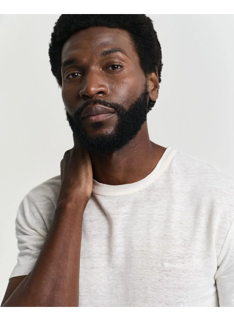 غانت Gant Linen Ss Tshirt