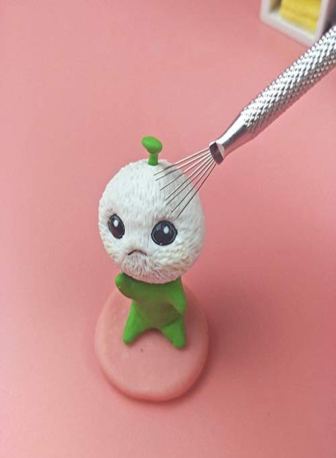 Tegg Clay Needle Tool 2PCS Feather Wire Texture Tool for Clay Sculpting Texturing Modeling - Image 5