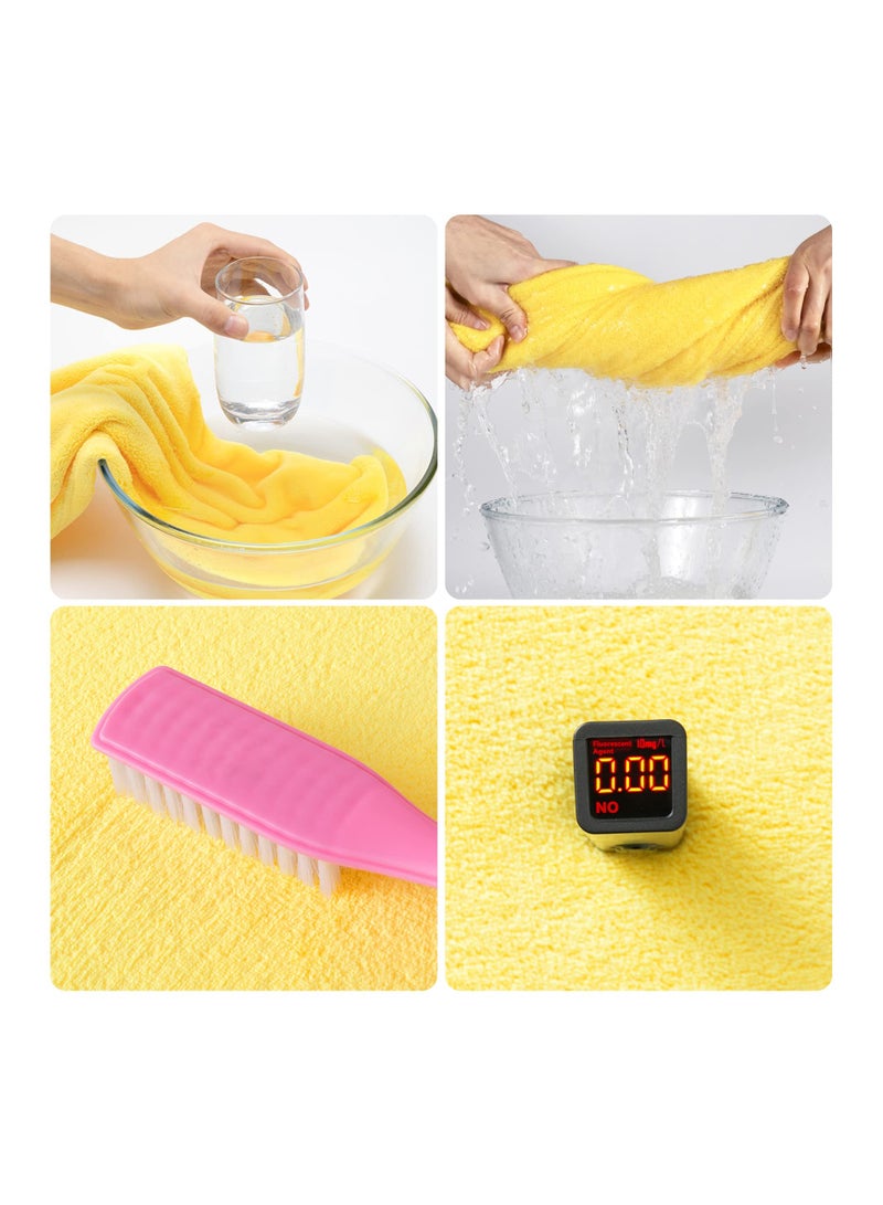 Zikra Ultra Soft Baby Bath Towel, Hooded Baby Bathrobe Blanket Highly Absorbent Toddler Hooded Towel Soft Hooded Towel Hooded Bathrobe Blanket  for Boys Girls Baby Bath - 27.5"" x 55"" (Yellow) - Image 5