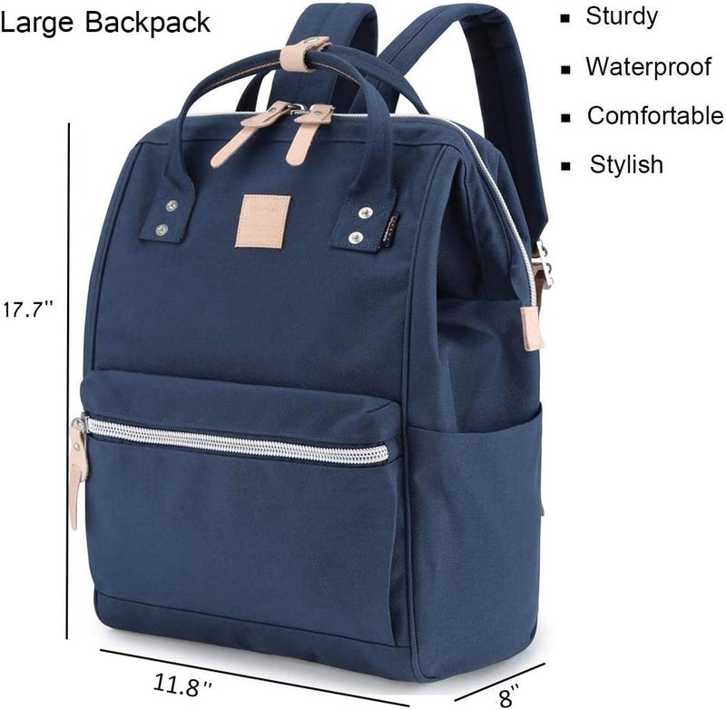 Himawari Laptop Backpack Travel Backpack With USB Charging Port Large Diaper Bag Doctor Bag School Backpack for Women&Men - Image 2