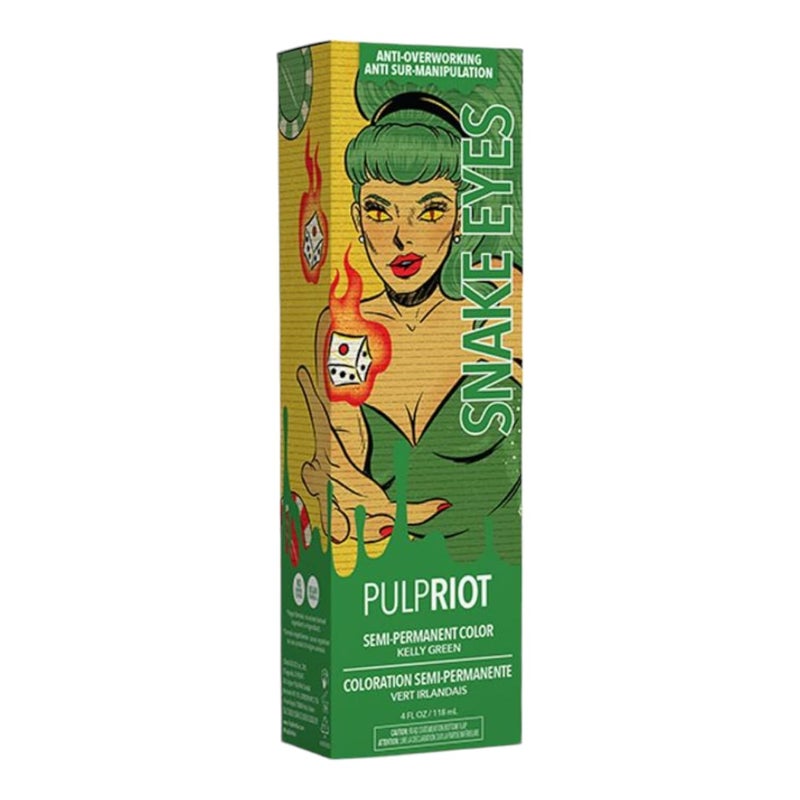 Pulp Riot  Snake Eyes  Kelly Green SemiPermanent Color 4 fl oz