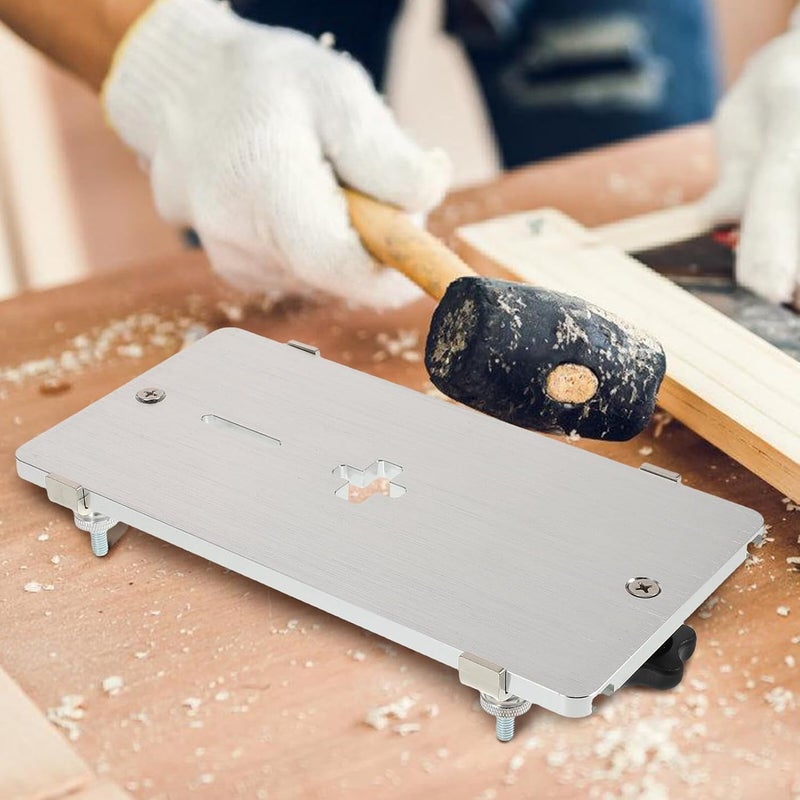 Electric Jig Saw Aluminum Alloy Mounting Plate Handheld Woodworking Tool with Flip Board for Renovation Workbench Cutting Support - Image 5