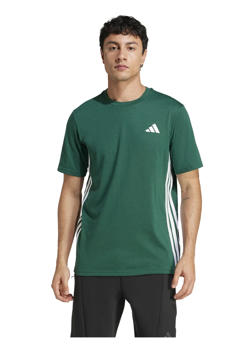 Adidas Essentials Training Feelready 3 Stripes T-Shirt