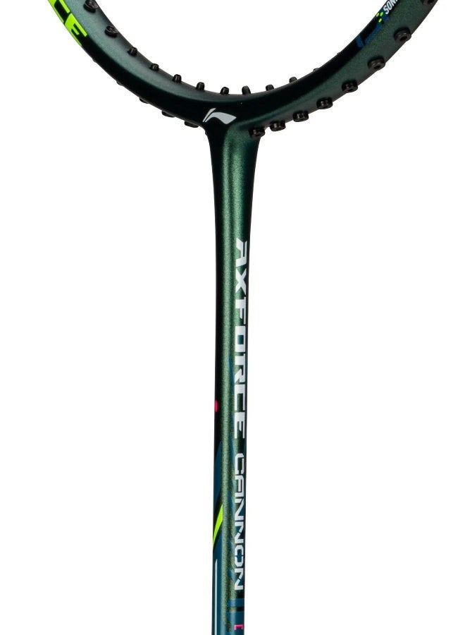 Li-Ning Li_Ning Axforce Cannon 5U Badminton Racket Strung (Deep Teal) - Premium Padel Tennis Racquets for Performance, Durability and Everyday Use - Image 2