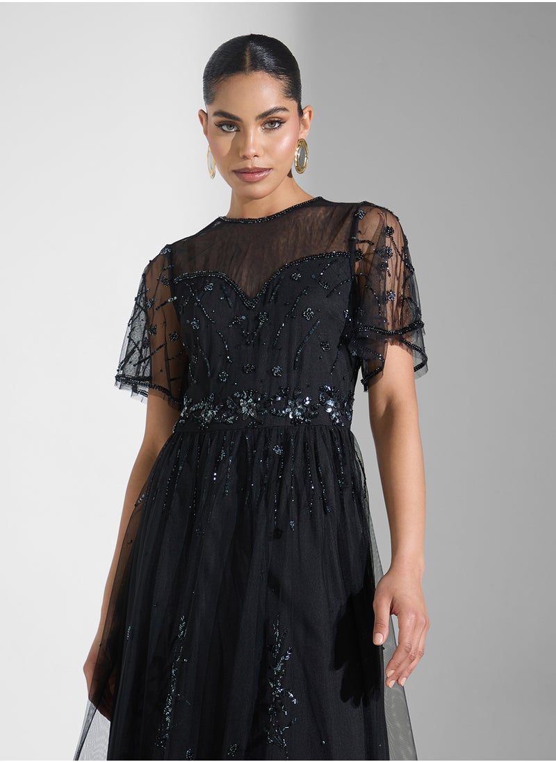 Namshi x - Embellished Evening Dress - Image 1