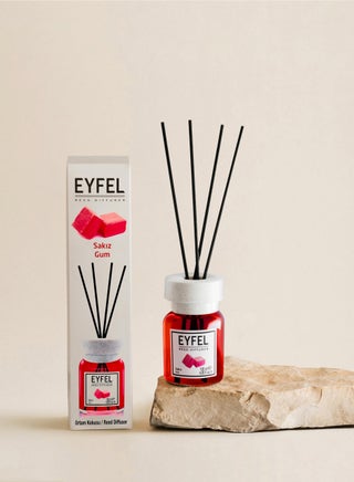 Gum Reed Diffuser Set – 120ML Long-Lasting Home Fragrance with Elegant Oil Diffuser Sticks for Bathrooms, Living Spaces, Offices, Shops & Showrooms