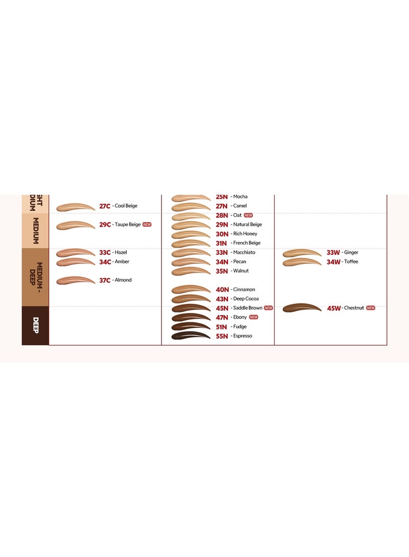 TIRTIR Mask Fit Red Cushion Foundation, Full coverage, Weightless, Skin Fit, Satin Glow Finish, Korean Makeup Cushion Foundation (#25N Mocha, 0.63 Fl Oz)