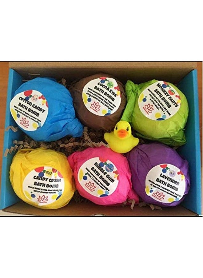 Relaxcation 6 Handmade Bath Bombs Gift Set For Kids With Fast Food Surprises Inside Quality Toys Make Your Kids Happy Made In Usa  - Image 5