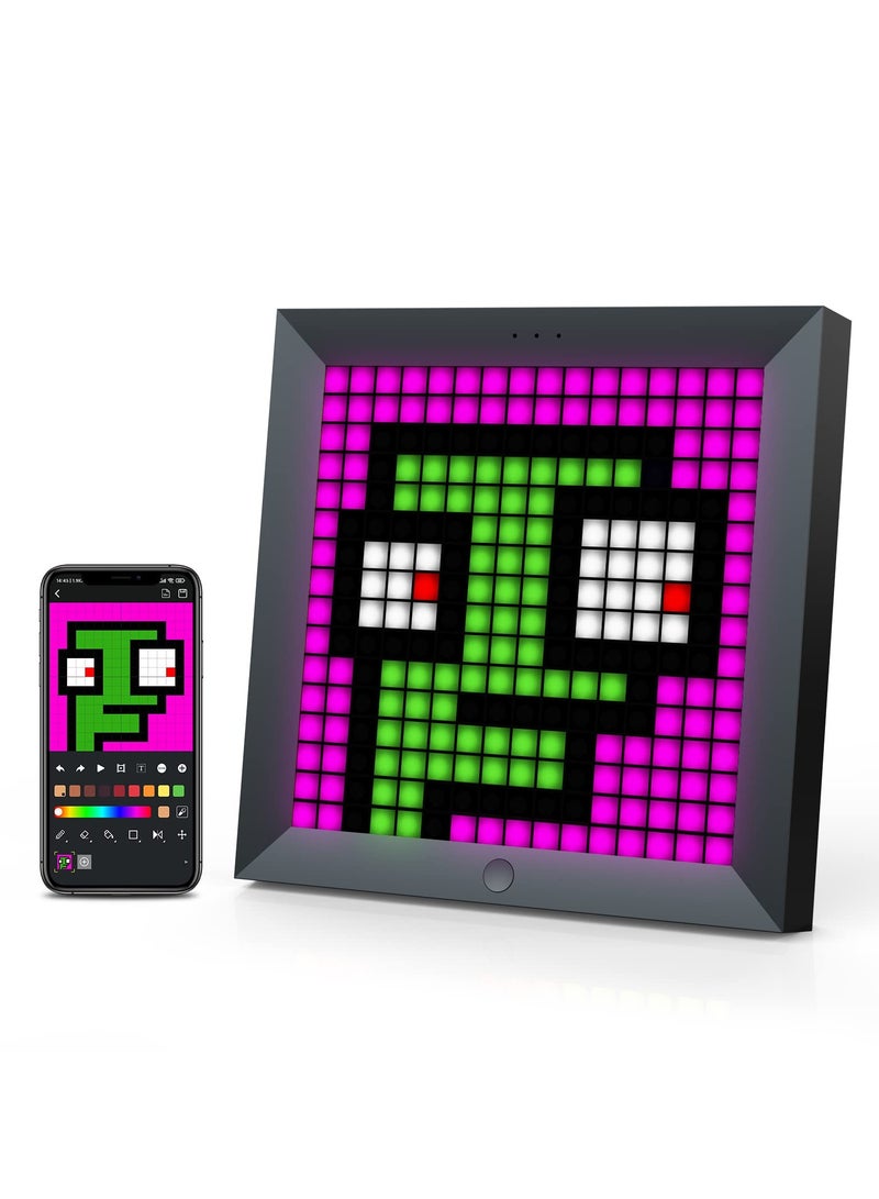 SYOSI Pixel Art Digital Picture Frame, LED Light Display Panel Suit for RGB Light Bars, with Smart App Control Cool Animation Desk Setup for PC, TV, Gaming Room Decor - Image 1