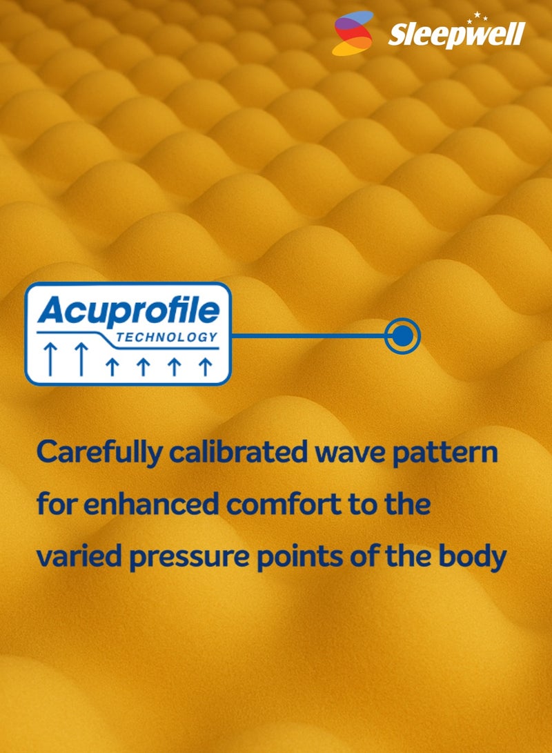 Sleepwell Ortho Pro Profiled Foam | 10 Night Trial | Impressions Memory Foam Mattress With Airvent Cool Gel Technology | Super King Bed Size (200L x 200W x 25H cm) - Image 5