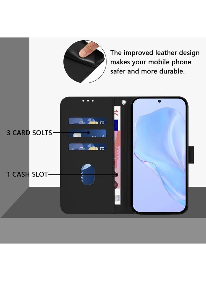 erorex Case For TCL 50 LE Skin Feel Solid Color Leather Phone Case with Lanyard  - Image 4