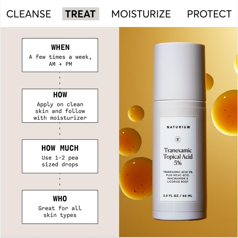 Naturium Tranexamic Topical Acid 5% Jumbo, Face & Skin Care with Kojic Acid, Niacinamide & Licorice Root, 2 oz - Image 3