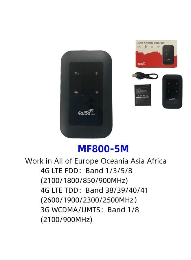 Wireless Adapter, Support All 4G/5G SIM Networks, Rechargeable Battery WiFi Hotspot, Portable WiFi Adapter for Mobile Phone, Laptop, Desktop Tablet - Image 2