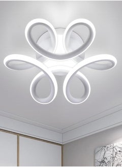 جو إيكو  مصباح سقف LED، مصباح سقف 22 وات، مصباح معلق بتصميم منحني حديث أبيض 6500K  - Image 1