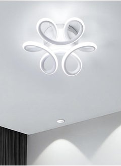 جو إيكو  مصباح سقف LED، مصباح سقف 22 وات، مصباح معلق بتصميم منحني حديث أبيض 6500K  - Image 4