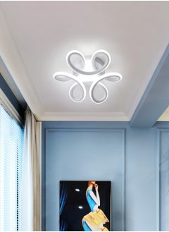 جو إيكو  مصباح سقف LED، مصباح سقف 22 وات، مصباح معلق بتصميم منحني حديث أبيض 6500K  - Image 5