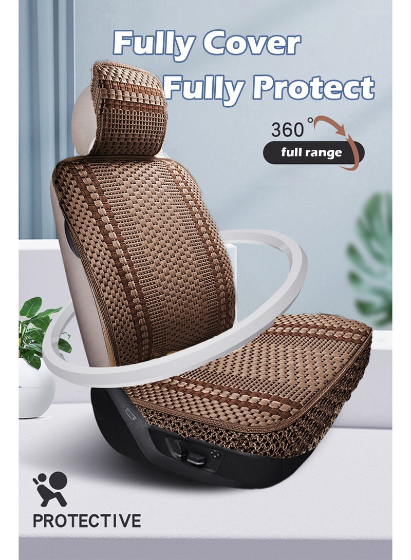 Generic Car Seat Cover, 2PCS Car Seat Protector with Cushion, Front Car Seat Covers for Universal Vehicle, SUV, Truck, Vans, Sedans - Image 5