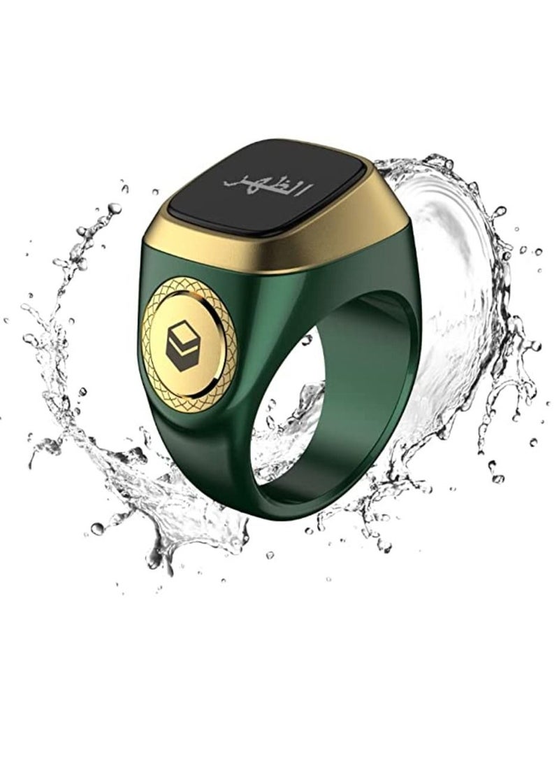 iQIBLA Smart Tasbih Plastic Zikr Lite Ring Green 22MM - Image 2