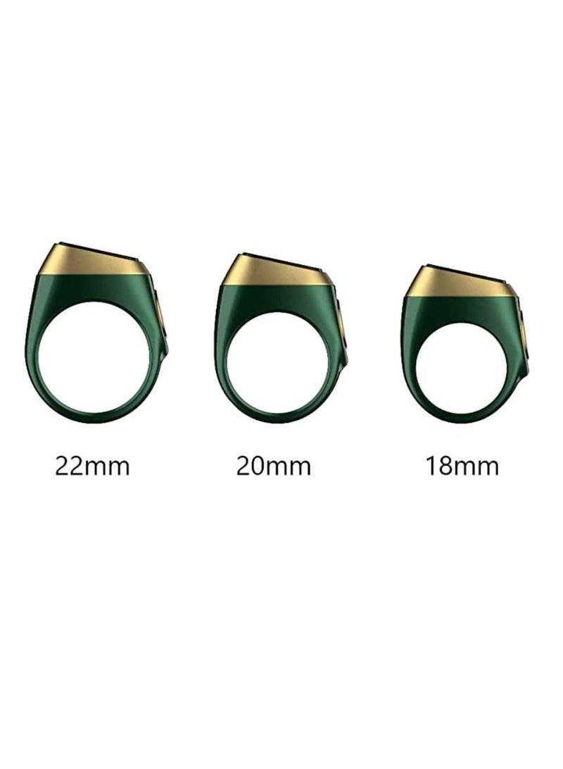 iQIBLA Smart Tasbih Plastic Zikr Lite Ring Green 22MM - Image 5