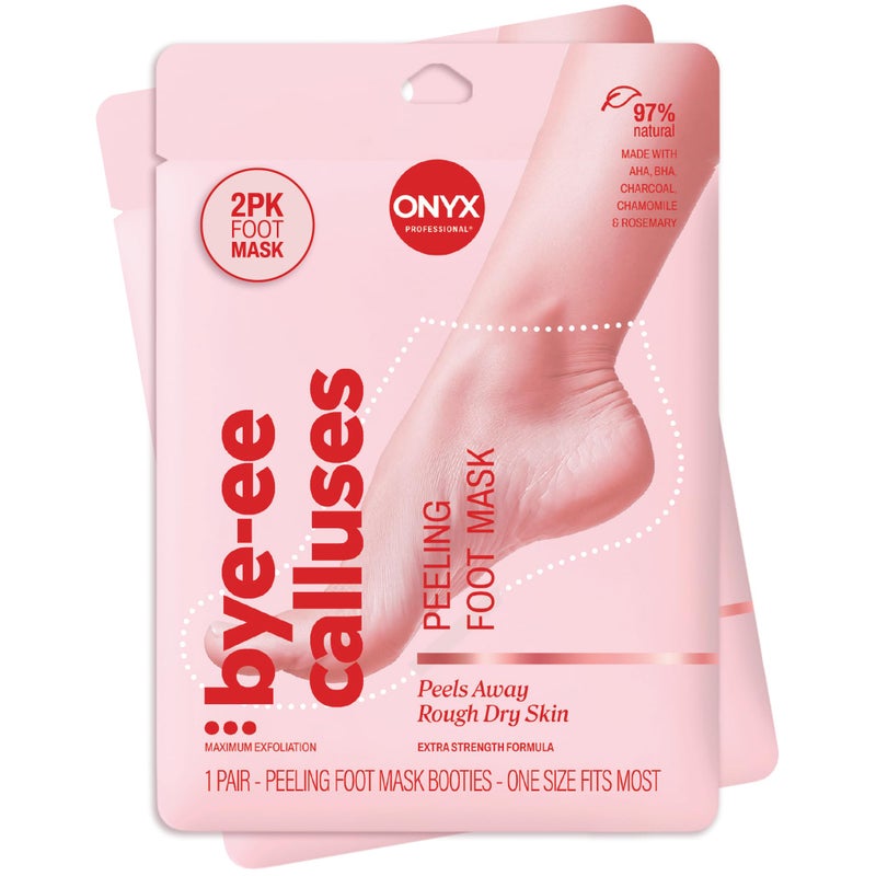 Onyx Professional Callus Removing Booties - 2 Pack, Extra Strength