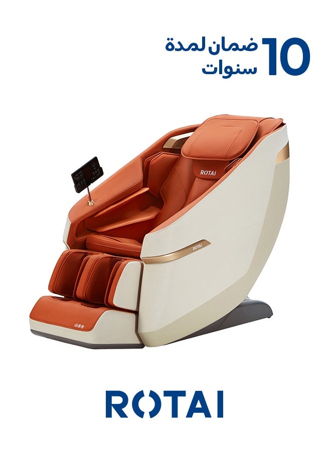 ROTAI Jimny Massage Chair Full Massage Chair for Full Body Massage + Space Capsule & Multi-Functional Electric Massage Sofa Chair For Your Loved Ones and For Gift  (Orange)  - Image 1