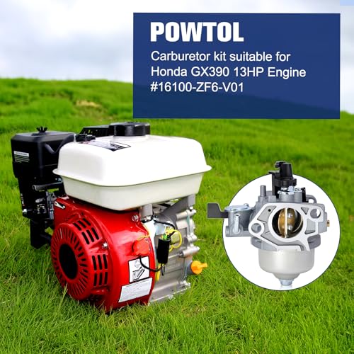 Powtol كربوراتور Powtol GX390 13HP لهوندا GX340 11HP GX 340 GX 390 لمحطات الضغط استبدال 16100-ZF6-V01 16100-Z5T-901 مع فلتر هواء 17210-ZE3-505 - Image 2