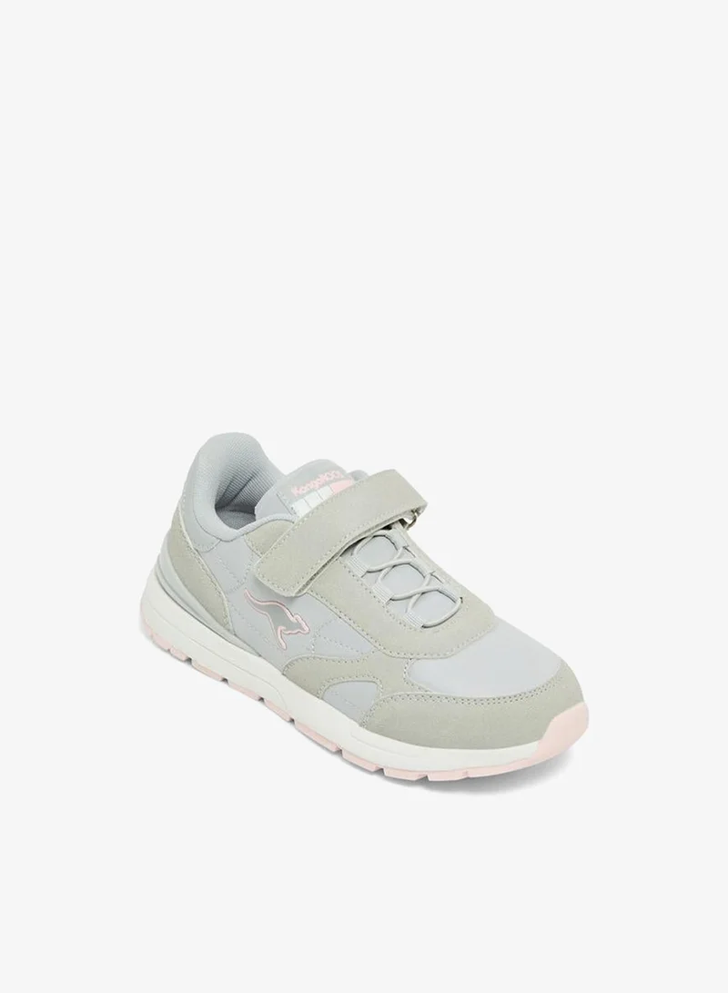 Kangaroos Girls Panelled Hook & Loop School Sports Shoes