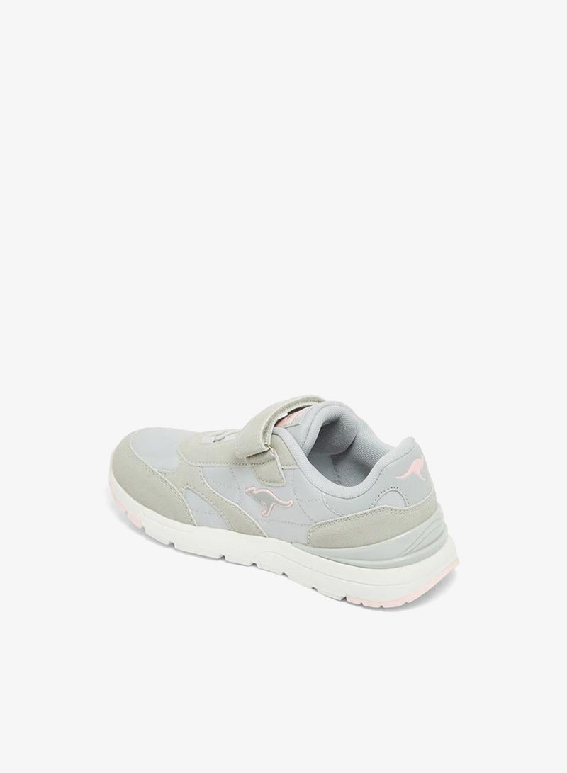 kangaROOS Girls Panelled Hook & Loop School Sports Shoes - Image 5