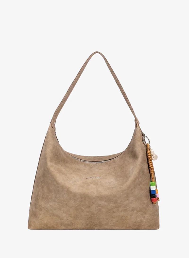 David Jones David Jones Soft vegan leather handbag cm8246| Everyday spacious hobo style shoulder bag | office friendly handbag with multiple pockets