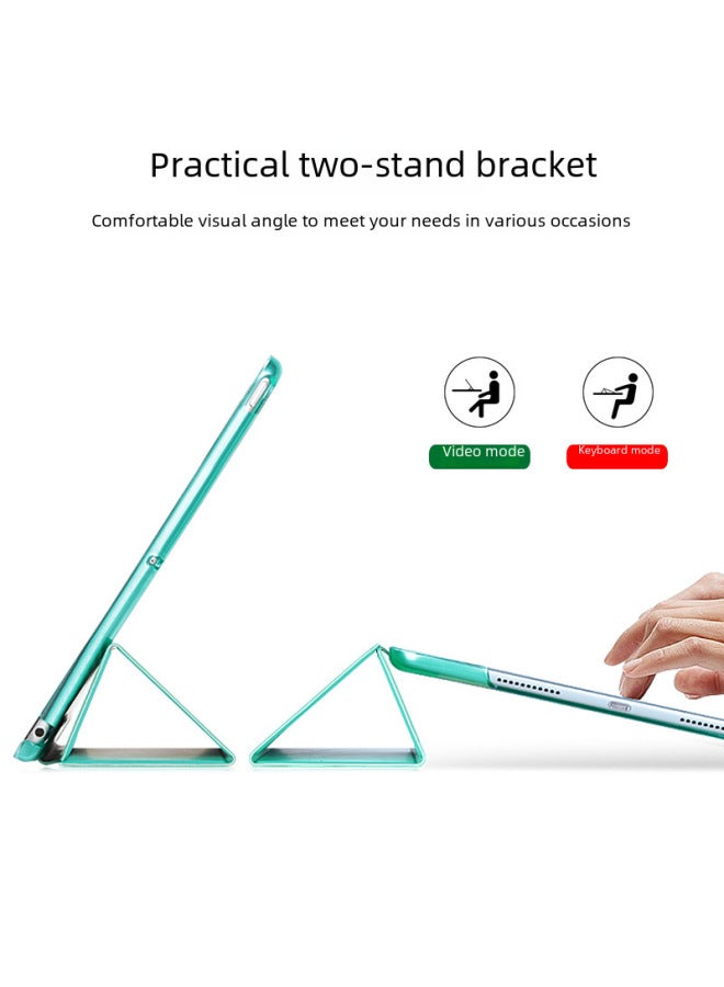 For Ipad Pro10.5 Leather Case Mini6 2021 Protective Case Ipad9.7 Tri-fold PC Protective Case 10.2-Color:Orange-Applicable Model:pro10.5 Inch/air 10.5 2019 - Image 4