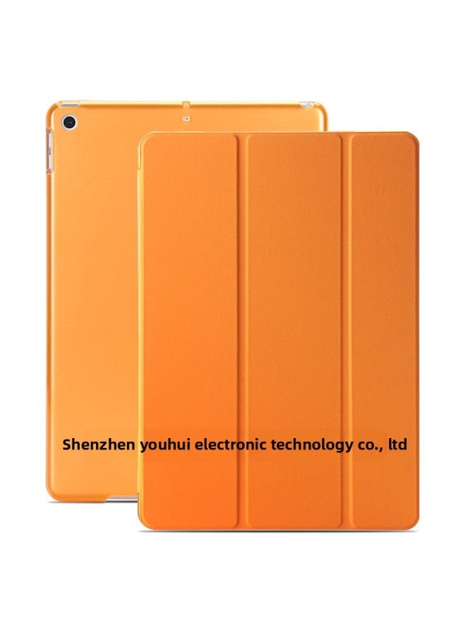 For Ipad Pro10.5 Leather Case Mini6 2021 Protective Case Ipad9.7 Tri-fold PC Protective Case 10.2-Color:Orange-Applicable Model:pro10.5 Inch/air 10.5 2019 - Image 1