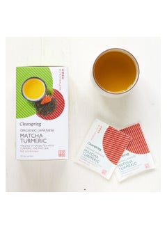 Clearspring Organic Japanese Matcha Turmeric Green Teabags 20 Sachets  - Image 2