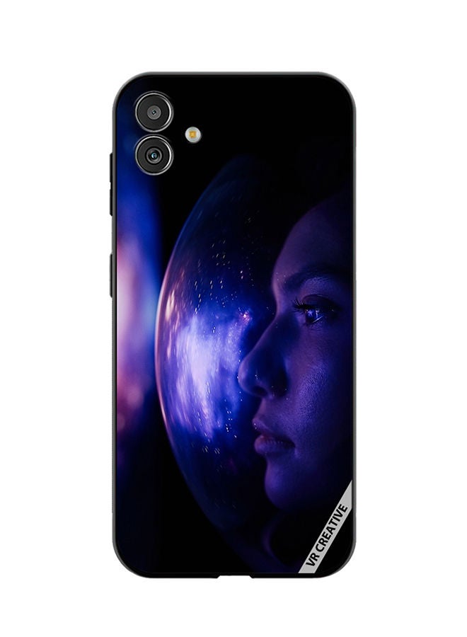 VR CREATIVE Protective Case Cover For Samsung Galaxy M13 5G Woman Astronaut In Space On Planet Orbit Design Multicolour - Image 1