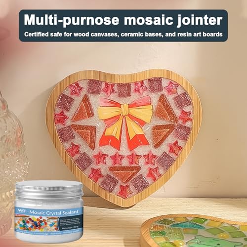 DINGSEN Professional Mosaic Grout for Crafts White - Quick-Dry Crystal Tile Grout with Contrast Color Technology, DIY Art Supplies for Mosaic Glass Decor, Handmade Gifts & Home Improvement Projects - Image 5