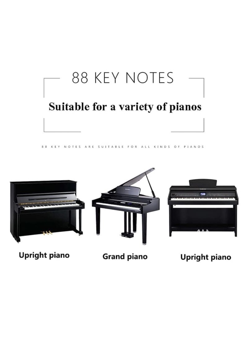 SOLARAE Piano Keyboard Stickers - New Alternative To Messy Piano Key Stickers Electronic Piano Keyboard Note Stickers for Kids Beginners, Transparent & Removable - Image 4