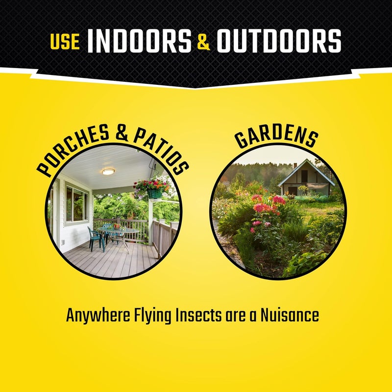 Black Flag Fly Paper, Insect Trap, Catches All Flying Insects 4 Traps - Image 3