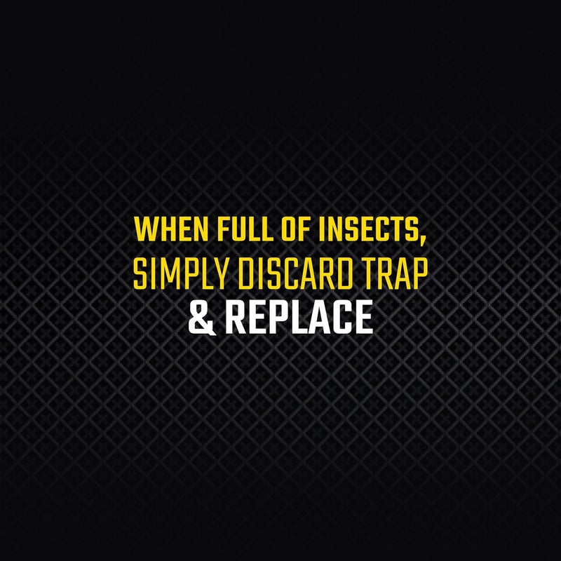 Black Flag Fly Paper, Insect Trap, Catches All Flying Insects 4 Traps - Image 5