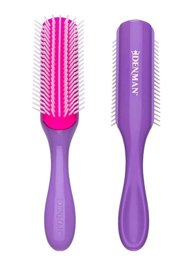 DENMAN فرشاة D3 الأفريقية متوسطة الحجم باللون البنفسجي - Image 2