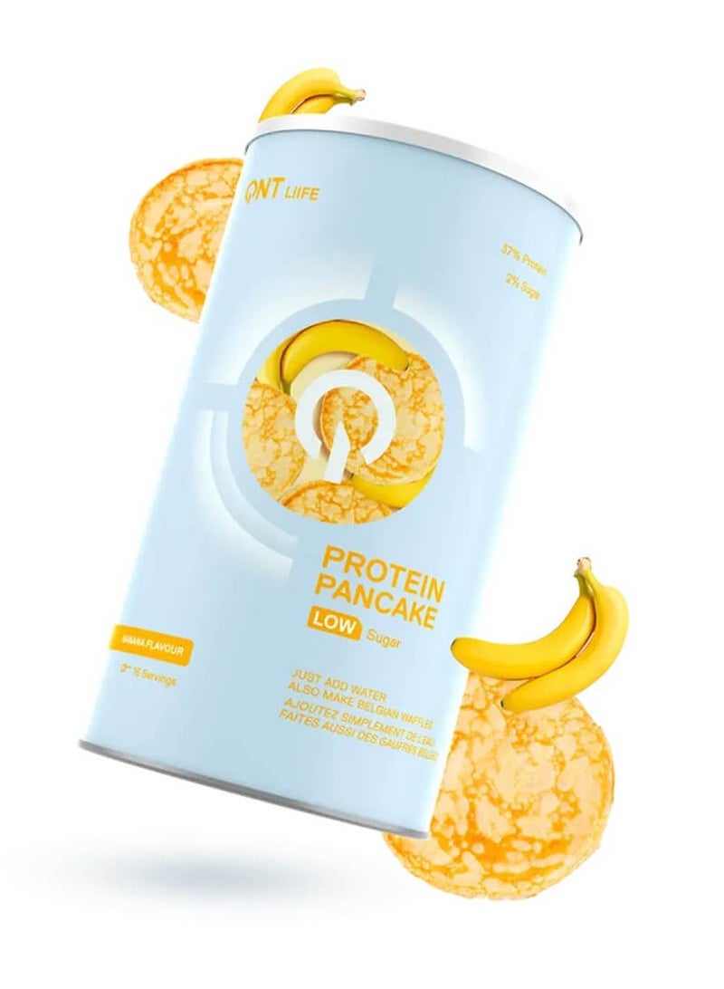 QNT Life, Protein Pancake Low Sugar, Banana, 16 Servings, 500g - Image 1