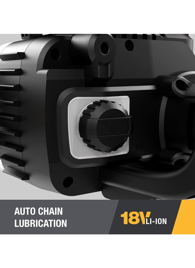 CATERPILLAR - Cat DG230 18V Brushless 12” Chainsaw, Battery Chainsaw with Tool-Free Chain Tensioning, Electric Chainsaw Cordless with Inertia Chain Brake for Safety – Battery & Charger Included - Image 1