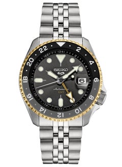 Mens 5 Sports SKX GMT Automatic Grey Dial Watch - SSK021K1
