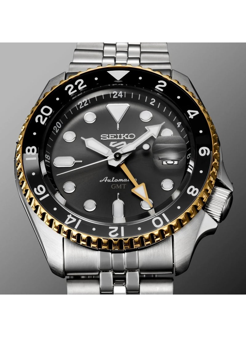 Seiko - Mens 5 Sports SKX GMT Automatic Grey Dial Watch - SSK021K1 - Image 1