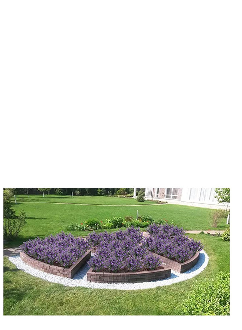 SYOSI Artificial Lavender Plants No Fade Flowers Outdoor UV Resistant Flowers Bouquet Fake Shrubs Greenery Bushes for Home Kitchen Dining Room Garden Porch Window Box Farmhouse Decoration  - Image 2