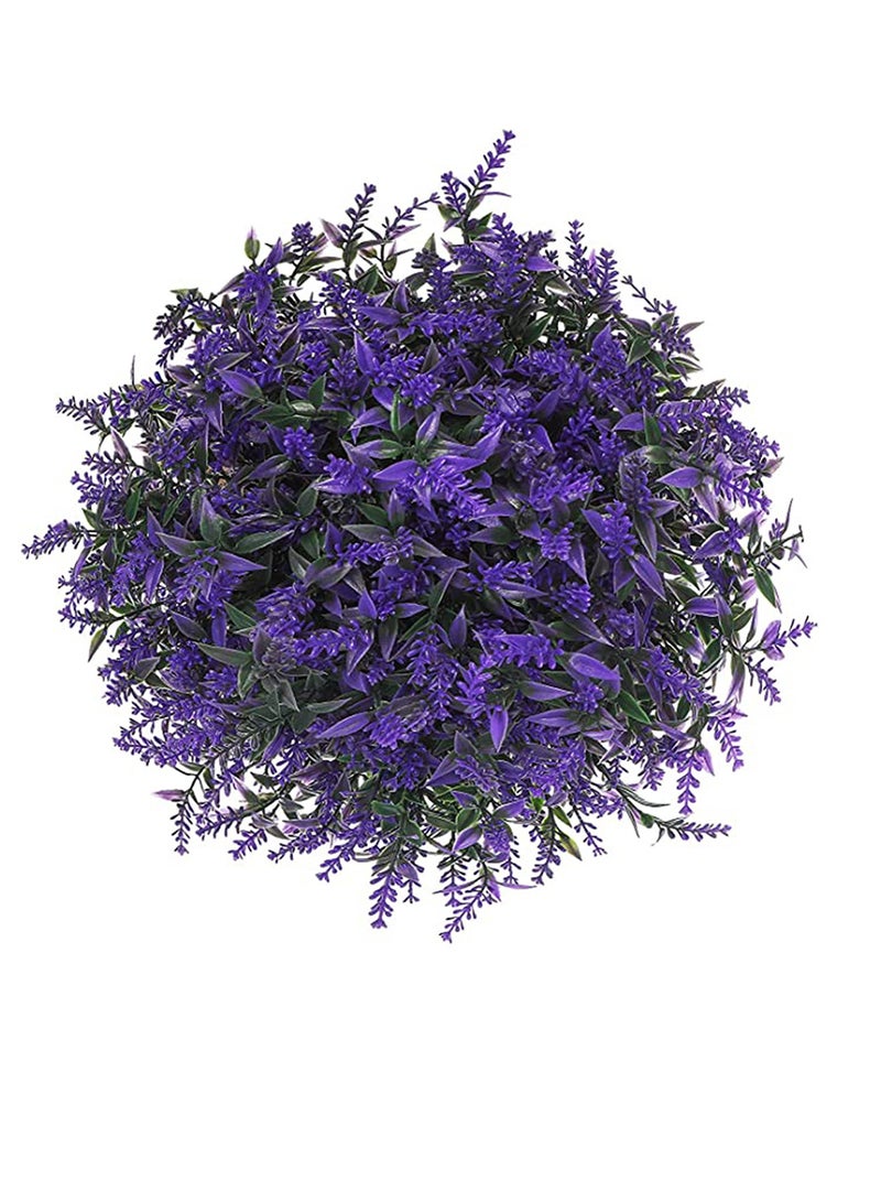 SYOSI Artificial Lavender Plants No Fade Flowers Outdoor UV Resistant Flowers Bouquet Fake Shrubs Greenery Bushes for Home Kitchen Dining Room Garden Porch Window Box Farmhouse Decoration  - Image 1