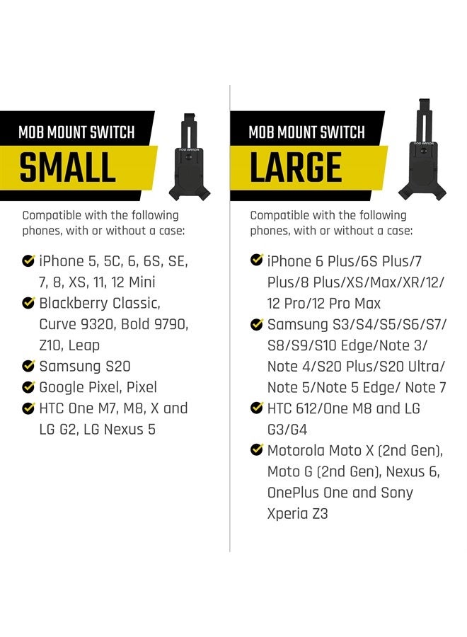 MOB ARMOR Mob Mount Switch Magnetic - Magnetic Phone Holder for Cars, ATV, UTV, & Trucks | Heavy Duty Aluminum Cell Phone Mount | w/Shock & Vibration Protection | Compatible w/iPhone & Android - Large - Image 3