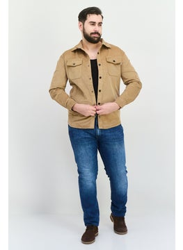 Sovereign Code Men Corduroy Jacket Shirt, Khaki  - Image 4