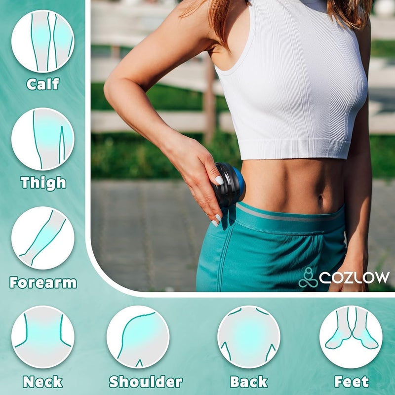 COZLOW Massage Ball Muscle Massager Roller Tool for Trigger Point Deep Tissue Release Hand Held Manual Massage Therapy for Back Neck Leg Shoulder Foot Pain Relief by Cozlow - Image 4