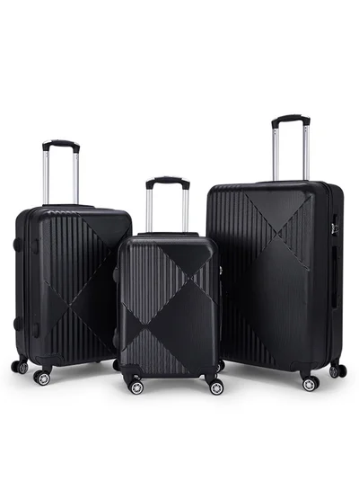 LIMRA A travel bag set consisting of 3 luggage bags Black
